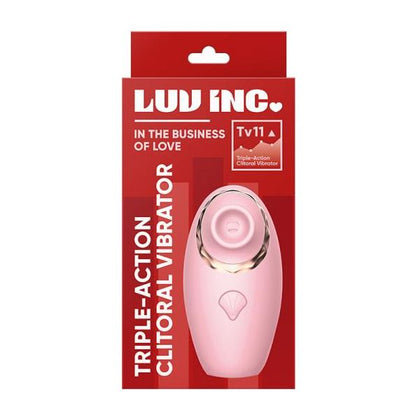 Luv Inc TV11 Triple-Action Clitoral Vibrator - Pink: The Ultimate Pleasure Tool for Intense Stimulation