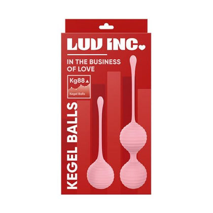 Luv Inc KG88 Kegel Balls Set - Light Pink: Premium Silicone Training Kit for Women's Pelvic Floor Strengthening and Pleasure - Adult Naughty Store