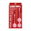 Luv Inc KG88 Kegel Balls Set - Light Pink: Premium Silicone Training Kit for Women's Pelvic Floor Strengthening and Pleasure - Adult Naughty Store