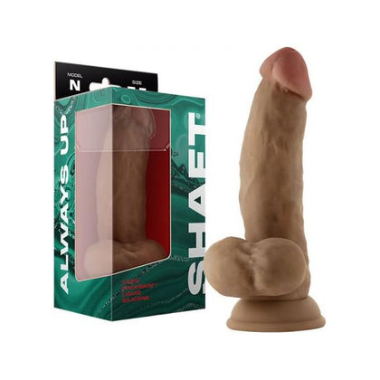 Oak FLEXISKIN™ Liquid Silicone Model N Dual-Layer Dildo with Balls - 7.5