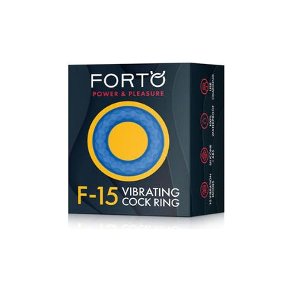 Forto F-15: Silicone Vibrating Cock Ring Blue - Intense Pleasure for Him and Her - Adult Naughty Store