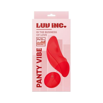 Luv Inc PV72 Panty Vibe Red - Remote-Controlled Wireless Panty Vibrator for Women - Intense Pleasure and Discreet Sensations - Size: One Size Fits Most