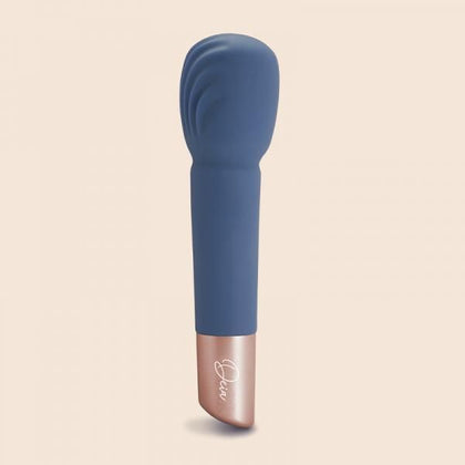 Deia The Wand Silicone Blue - Body-Forming Massager with Flexible Neck and Multi-Texture Head for Intense Stimulation - 10 Settings - IPX7 Waterproof - Body-Safe Silicone - Charger Stand and Travel Pouch Included