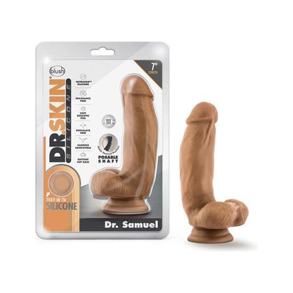 Dr. Skin Dr. Samuel Dildo with Suction Cup Silicone 7 In. - Mocha: The Ultimate Realistic Pleasure Experience for All Genders