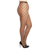 Dreamgirl Seductive Black Double-Knitted Fence-Net Pantyhose OSQ: Alluring Lingerie for Women, Perfect for Sensual Delights, Sizes 16-22 - Adult Naughty Store