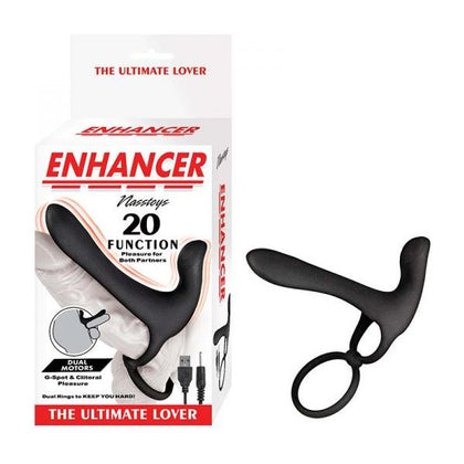 Introducing the SensaSilk Enhancer Ultimate Lover Silicone Black - Model EUL-001: The Ultimate Couples Pleasure Accessory for Mind-Blowing Intimacy and Unparalleled Solo Play Satisfaction