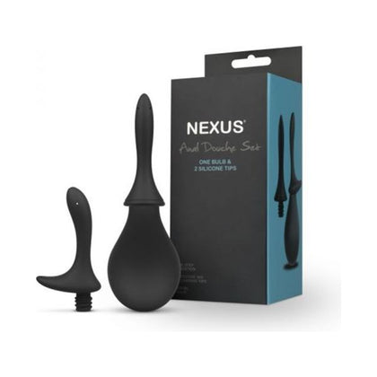 Nexus Anal Douche Set Silicone Black - Adult Naughty Store