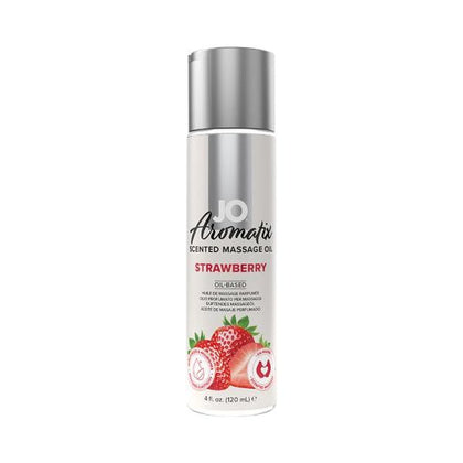 Jo Aromatix Strawberry Massage Oil 4 Oz. - Adult Naughty Store