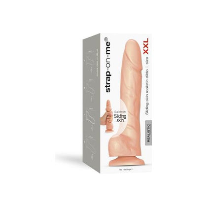 Strap-On-Me Sliding Skin Realistic Dildo XXL - The Ultimate Pleasure Experience for All Genders, Vaginal and Anal Stimulation - Vanilla - Adult Naughty Store