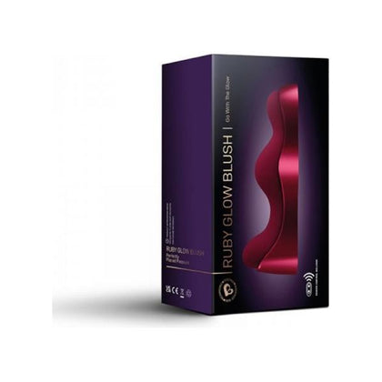 Introducing the SensaRide Ruby Glow Saddle Vibrator - Model SR-2000R - For Seated Ladies - Clitoral and Vaginal Stimulation - Blush Red