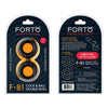 Forto F-81: Double Ring Liquid Silicone 51mm Black - Ultimate Pleasure Enhancer for Men and Couples - Adult Naughty Store