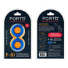 Forto F-81: Double Ring Liquid Silicone 51mm Blue - Ultimate Pleasure Enhancer for Men and Couples - Adult Naughty Store