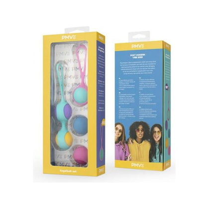 Vita PMV20 Multicolor Silicone Kegel Ball Set for Women - Strengthen Pelvic Floor Muscles, Enhance Orgasms, and Combat Involuntary Urine Loss