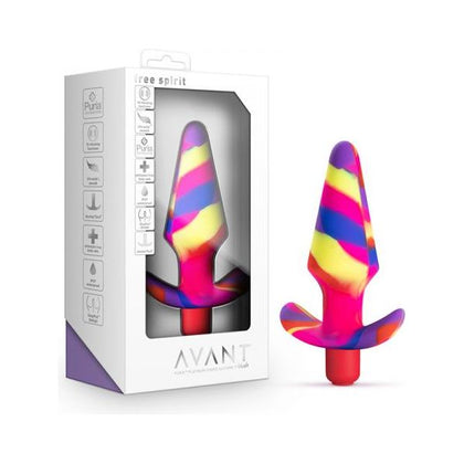 Avant Free Spirit Silicone Vibrating Butt Plug Scarlet - Adult Naughty Store