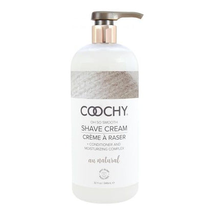 Coochy Shave Cream Au Natural 32 Oz. - Adult Naughty Store