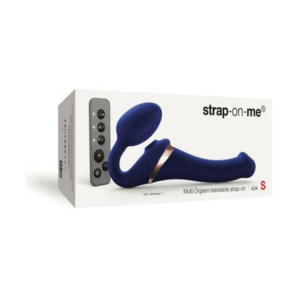 Strap-On-Me Multi Orgasm Bendable Strap-On Small Night Blue - Ultimate Pleasure for Intense Sensations!