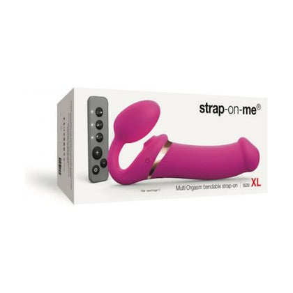 Strap-On-Me Multi Orgasm XL Fuchsia Bendable Strap-On - Ultimate Pleasure for Women - Adult Naughty Store