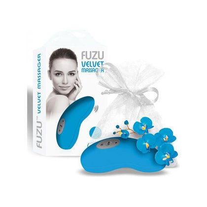 Fuzu Neon Blue Vibrating Palm Massager - Model FZ-5000 - Unisex - Full Body Pleasure