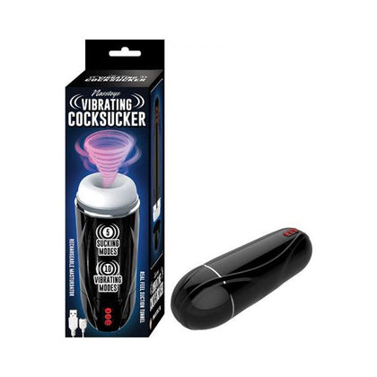 Nasstoys Vibrating Cocksucker Black - Powerful 5 Sucking Modes & 10 Vibrating Modes for Intense Pleasure