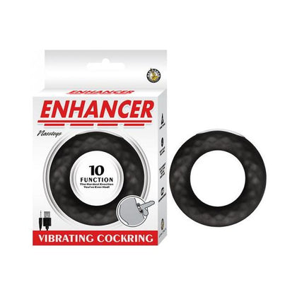 Nasstoys Enhancer Vibrating Cockring Silicone Black - Model X123 - Male - Intense Pleasure - Black - Adult Naughty Store