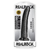 RealRock Slim Realistic Dildo with Suction Cup 8 In. Chocolate - The Ultimate Pleasure Experience for Women - Adult Naughty Store