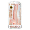 RealRock Curved Realistic Dildo with Balls and Suction Cup 8 In. Light - The Ultimate Pleasure Experience for G-Spot Stimulation - Adult Naughty Store