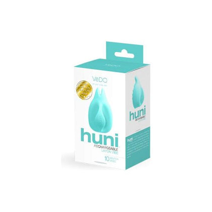 Vedo Huni Rechargeable Finger Vibe Tease Me Turquoise - The Ultimate Clitoral Pleasure Companion - Adult Naughty Store