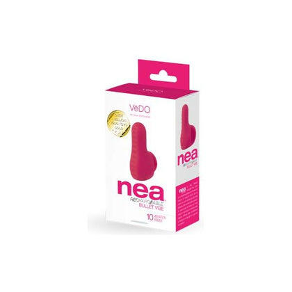 Vedo Nea Rechargeable Finger Vibe Foxy Pink: Powerful Couples Pleasure Toy, 10 Vibration Modes, Waterproof, USB Rechargeable, for Clitoral Stimulation - Adult Naughty Store