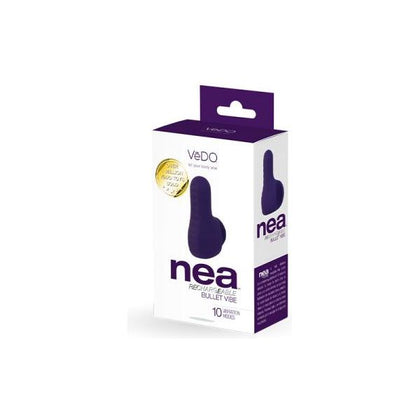 Vibrant Pleasures: Vedo Nea Rechargeable Finger Vibe Deep Purple - Adult Naughty Store