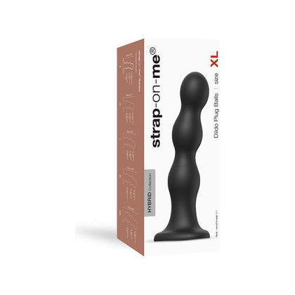 Strap-On-Me Dildo Plug Balls XL Black - Versatile Pleasure for Intense Stimulation - Model XYZ - Unisex - Vaginal and Anal Delights