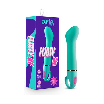 Aria Flirty AF G-Spot Vibrator Teal - The Ultimate Pleasure Experience for Women - Adult Naughty Store