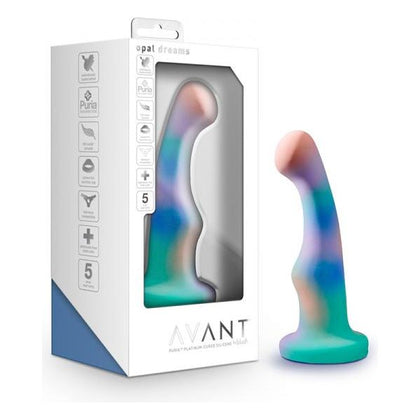 Avant Opal Dreams Dong Aqua - Elegant Curved Silicone Dildo for G-Spot or P-Spot Stimulation - Model AD-6A - Unisex Pleasure - Aqua Blue

Introducing Avant Opal Dreams AD-6A Aqua Blue Curved  - Adult Naughty Store