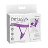 Fantasy For Her Ultimate Butterfly Strap-On With Remote - Silicone Purple, Model UFH-BSR-001, Female, Clitoral and G-spot Stimulation - Adult Naughty Store