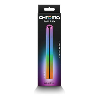 Chroma Rainbow Large - Slim and Elegant Vibrating Dildo for Intense Pleasure, Model CR-500, Designed for All Genders, Delivers Colorful Delights in a Water-Resistant Design - Adult Naughty Store