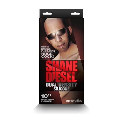 Shane Diesel Dual Density Realistic Silicone Dildo - Model SD-DD-001 - Unisex Pleasure - Black