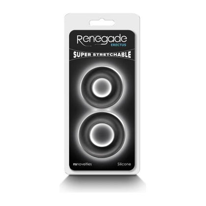 Renegade Erectus Black Cock Ring - Enhance Pleasure, Model ER-01, Male, Intensify Sensations, Black - Adult Naughty Store