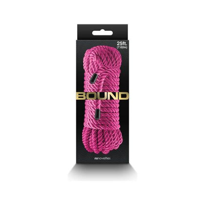 Introducing the Bound Rope 25ft Pink: Premium BDSM Rope for Sensual Bondage Play - Adult Naughty Store