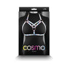 Cosmo Harness Vamp L/XL - Rose Gold Vinyl Chest Harness for Sensual Pleasure - Model V120 - Unisex - Enhance Your Intimate Moments with Style and Comfort - Seductive Black - Adult Naughty Store