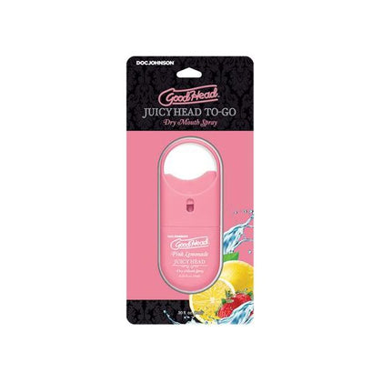 GoodHead Juicy Head Dry Mouth Spray To-go Pink Lemonade .30 Oz. - The Ultimate Oral Pleasure Solution for All Genders, in a Convenient Travel Size
