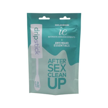 Awkward Essentials Dripsticks 3 Pack - The Ultimate Post-Sex Hygiene Solution: Medical-Grade Cum Absorbing Sponges for Quick Comfort - Model DS3P-GENDER-PLEASURE-COLOR