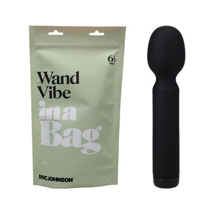 Introducing the Luxe Pleasure Co. In A Bag Wand Vibe - Model 10X Black: Compact, Powerful, and Sensational