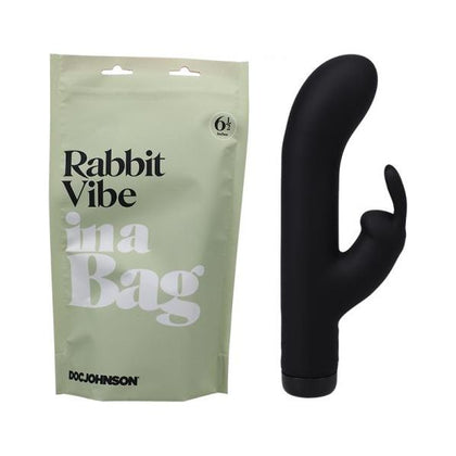 Introducing the SensaSilk™ In A Bag Rabbit Vibe Black - A Luxurious Pleasure Companion for All Your Desires