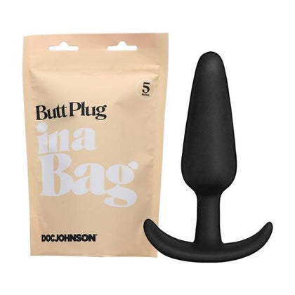 Introducing the SensaFlex™ 5-Inch Black Tapered Butt Plug for Unforgettable Backdoor Pleasure - Adult Naughty Store