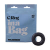 Introducing the A Bag C-ring Black - The Ultimate Silicone Cock Ring for Enhanced Pleasure - Adult Naughty Store