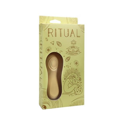 Ritual Sol Rechargeable Silicone Pulsating Vibe Yellow - The Ultimate Pleasure Experience for Women's Intimate Delights