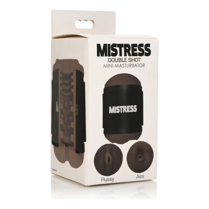 Introducing the Sensual Pleasures Mistress Mini Double Stroker Pussy & Ass Dark - Model MMD-1001.