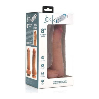 Jock Dual Density Silicone Dildo With Balls 8in Light - The Ultimate Pleasure Partner for Unparalleled Satisfaction - Adult Naughty Store