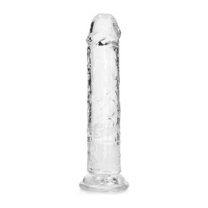 Realrock Crystal Clear Straight 7 In. Dildo Without Balls - Clear
