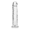 Realrock Crystal Clear Straight 10-Inch Dildo Without Balls - Transparent, Phthalate-Free, Latex-Free, Body-Safe - Perfect for Anal and Vaginal Pleasure - Model Number: RRC-10CL - Unisex - Clarity and Intense Stimulation at its Finest