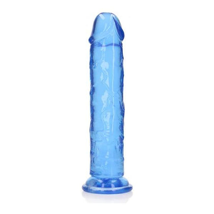 Realrock Crystal Clear Straight 11 In. Dildo Without Balls Blue - The Ultimate Pleasure Experience for All Genders